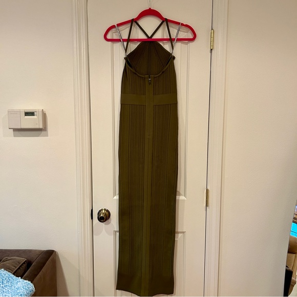 HERVE LEGER Variegated Rib Strappy Gown - Picture 6 of 7